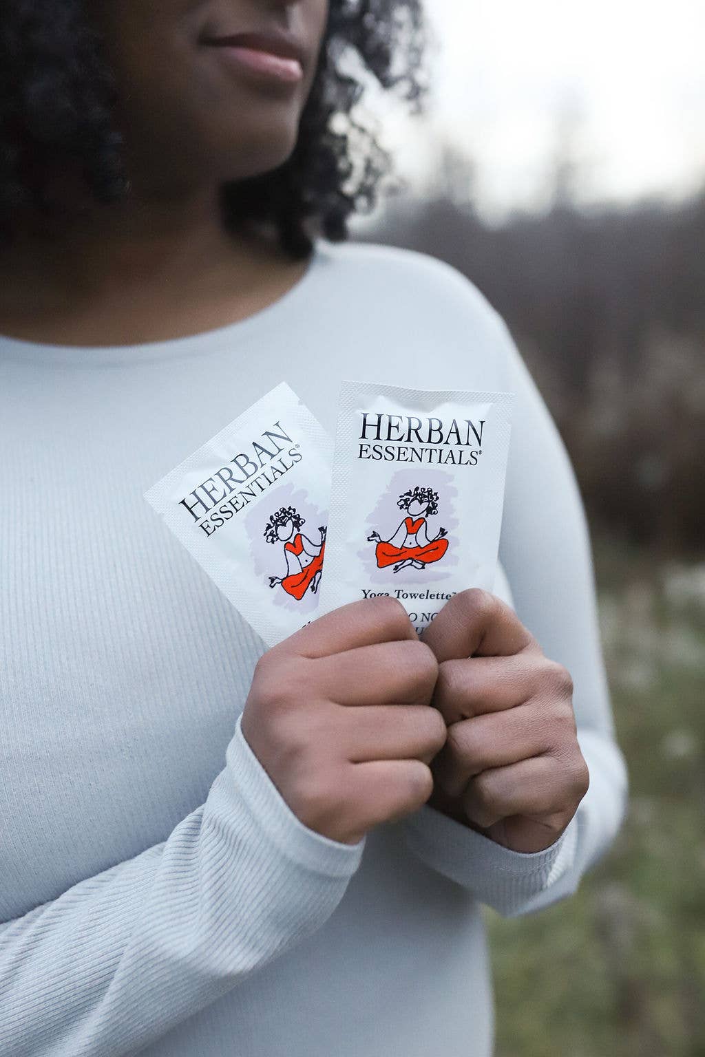 Herban Essentials - Yoga Towelettes - 20 Individual Essential Oil Wipes