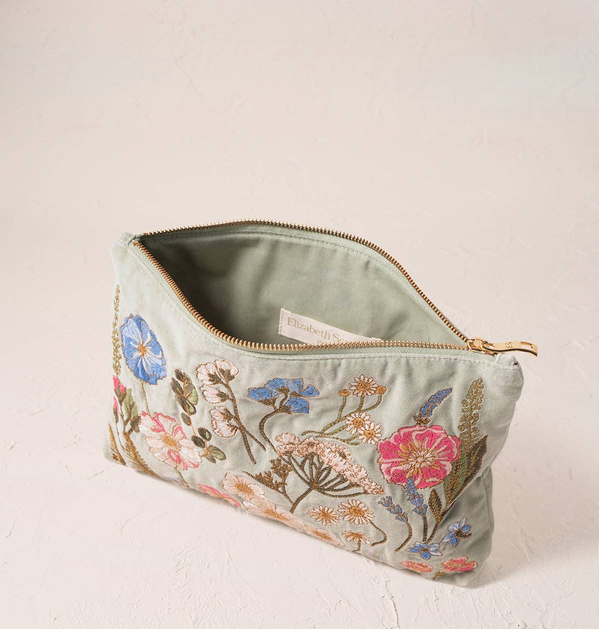 Elizabeth Scarlett- Pressed Flowers Everyday Pouch