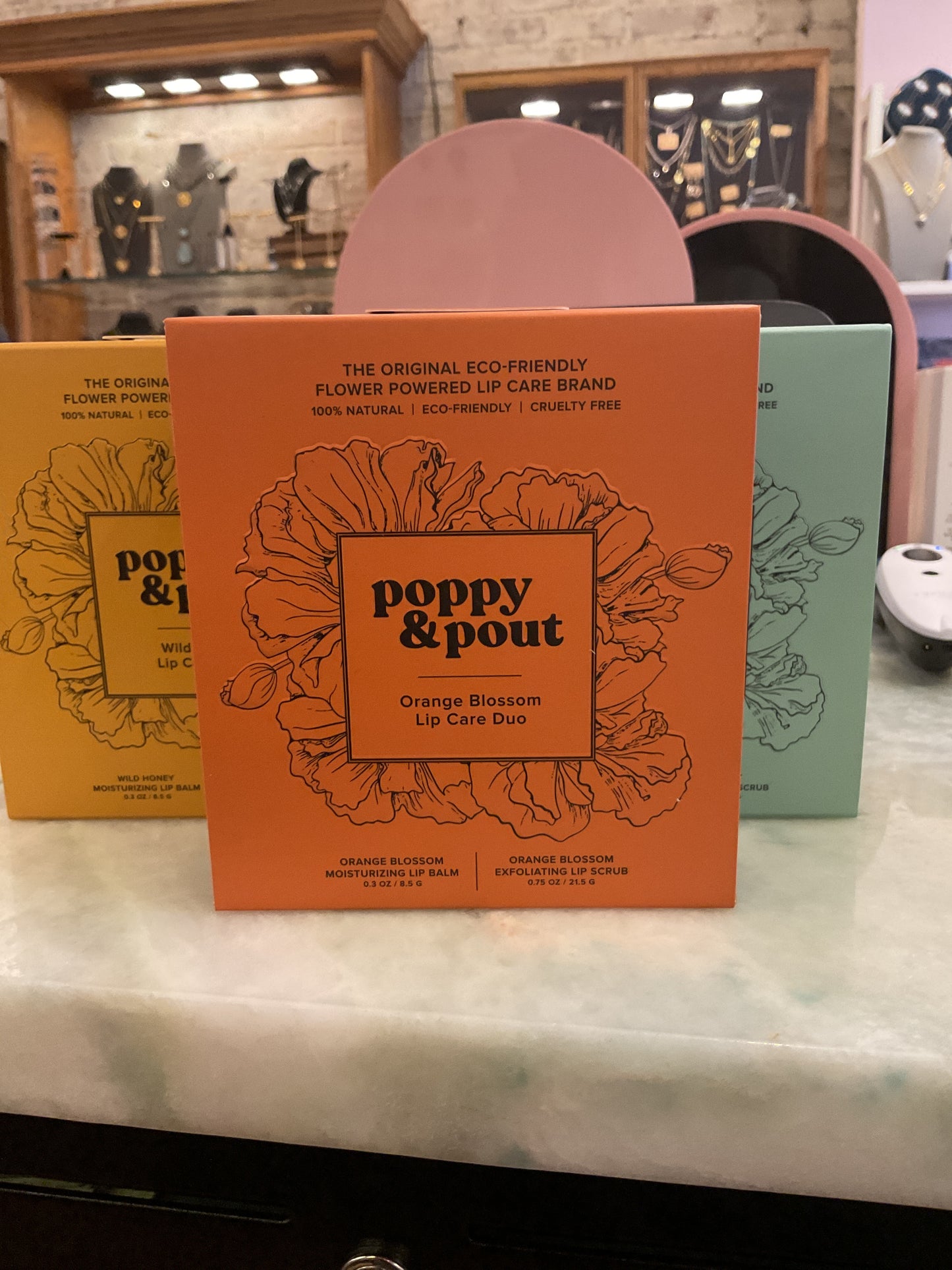 Poppy & Pout lip care duo Orange Blossom