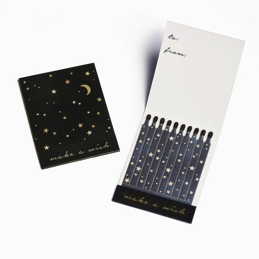 Abigail Jayne Design - Stars Make a Wish Match Card® | Candle Matches