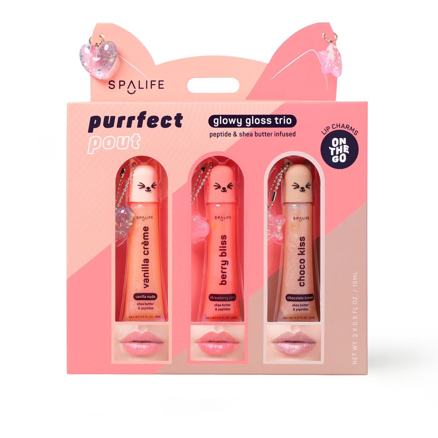 My Spa Life - Purrfect Pout Glowy Lip Gloss Trio Holiday Gift Set