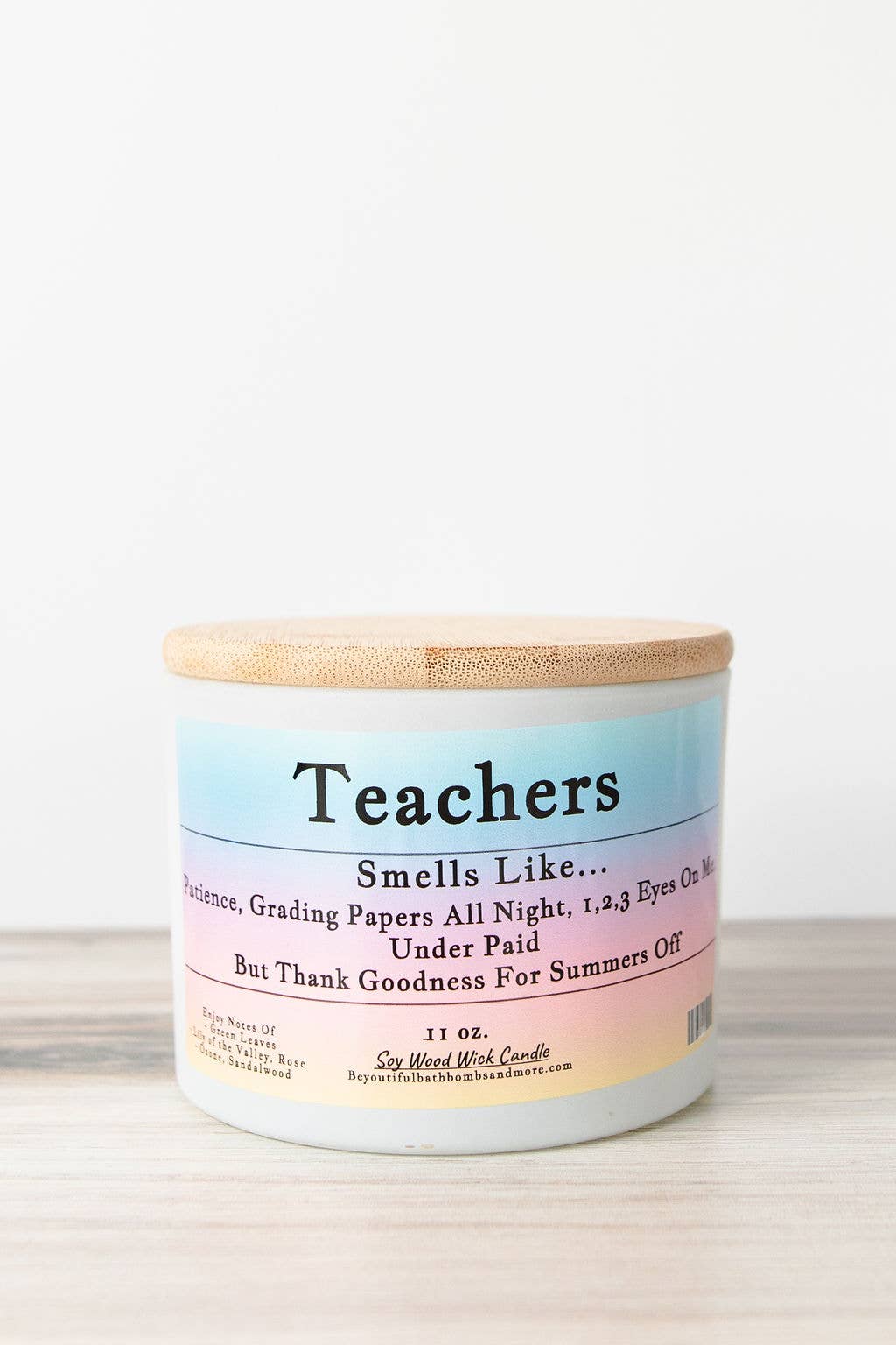 BeYOUtiful Bath* Body * Burn - Teachers Conversation Wood Wick Candle