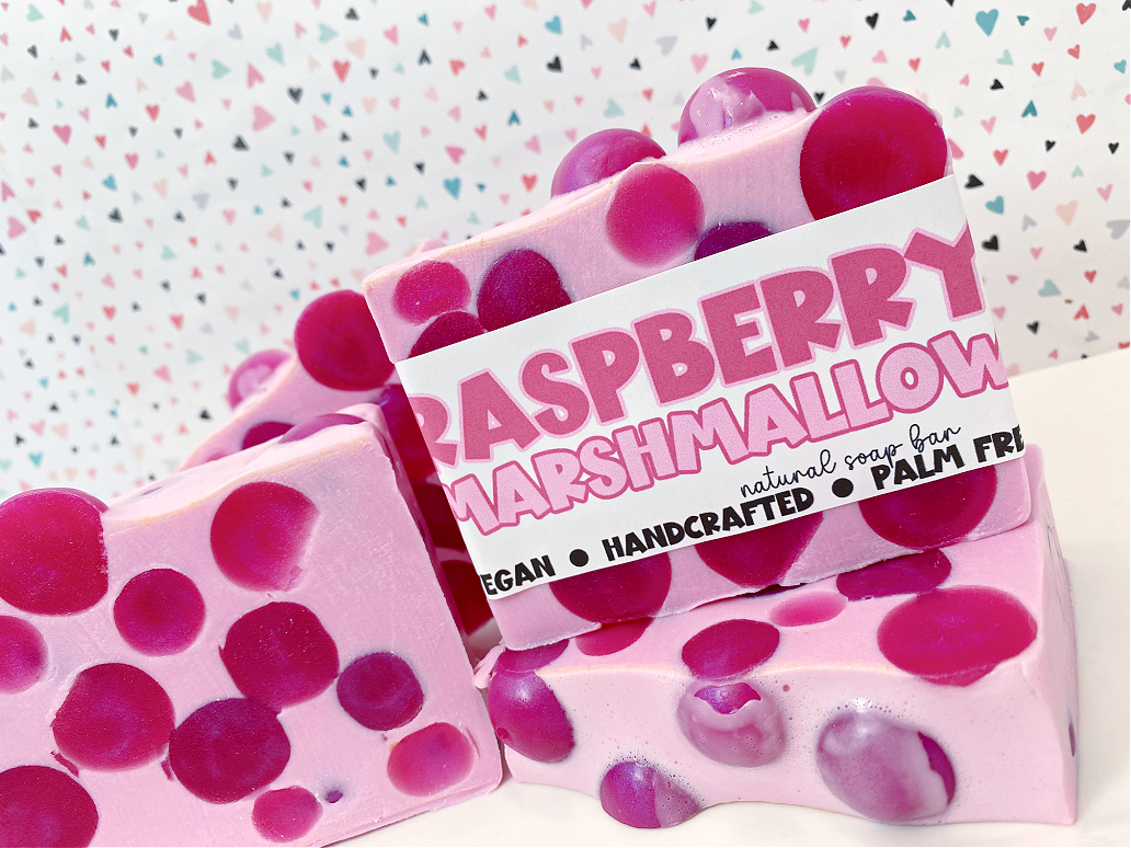 The Little Bubble - Raspberry Marshmallow Handmade Soap Bar *NEW* Fall/Winter