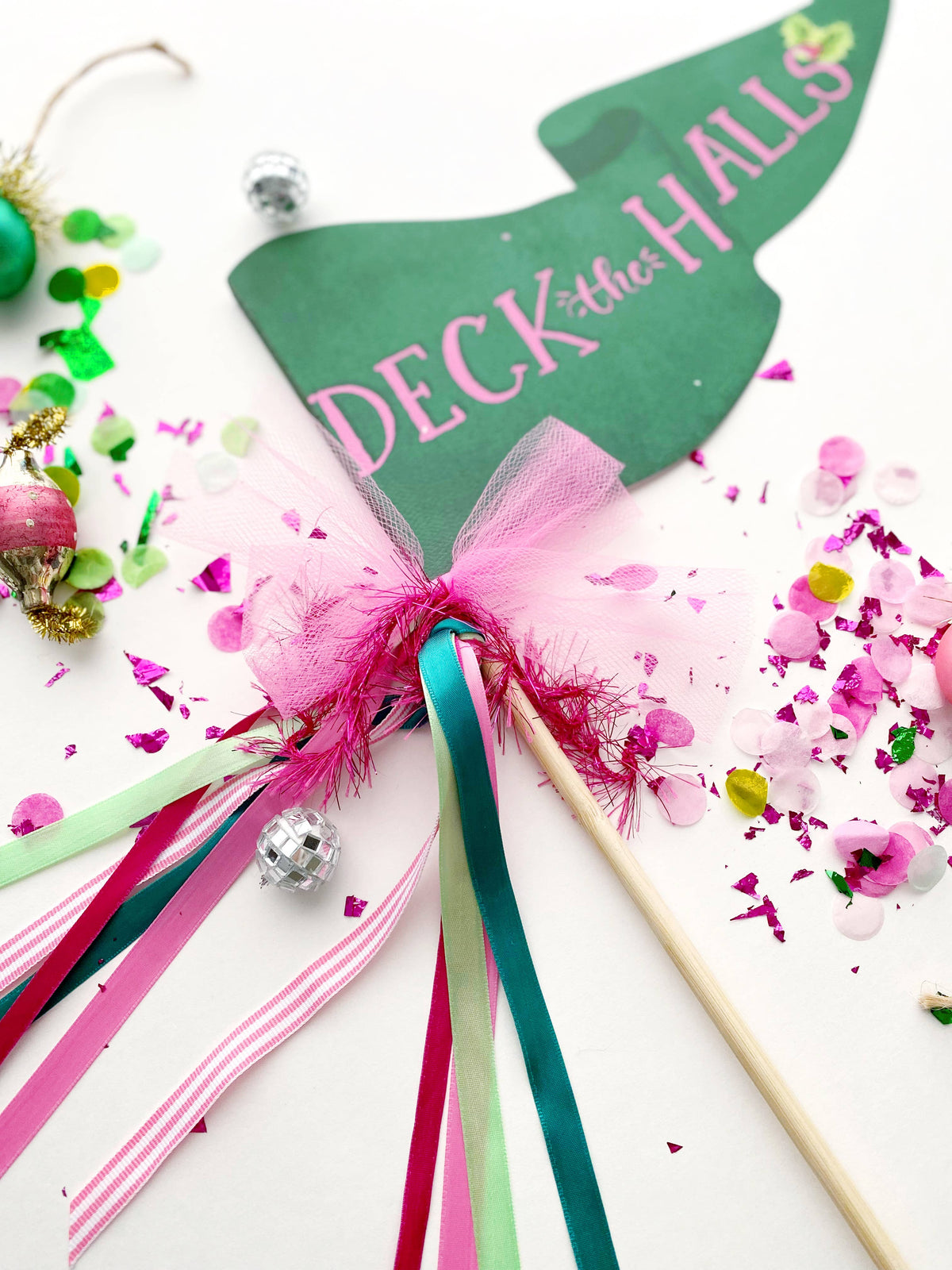 Cami Monet - Deck the Halls Christmas Party Pennant