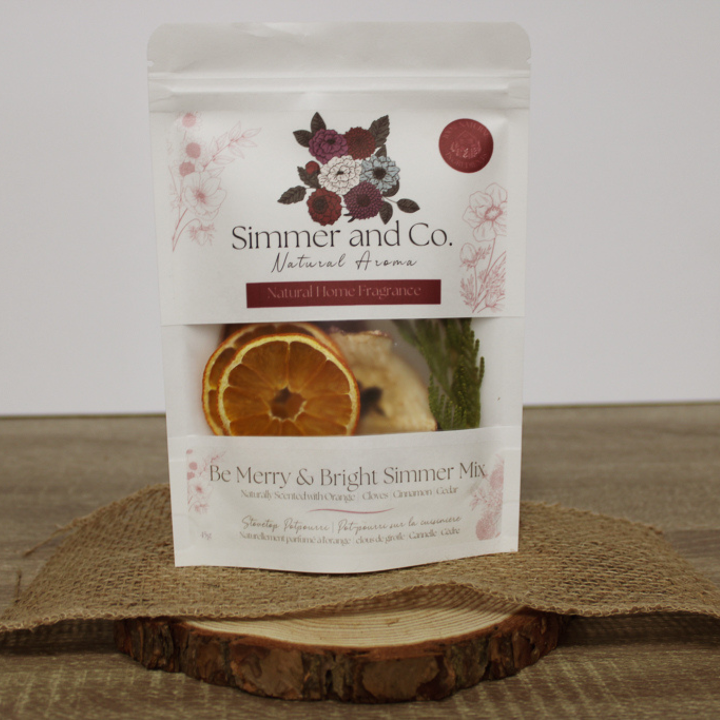 Simmer and Co Natural Aroma - Be Merry & Bright Simmer Pot Mix, Limited Edition Holiday Aroma