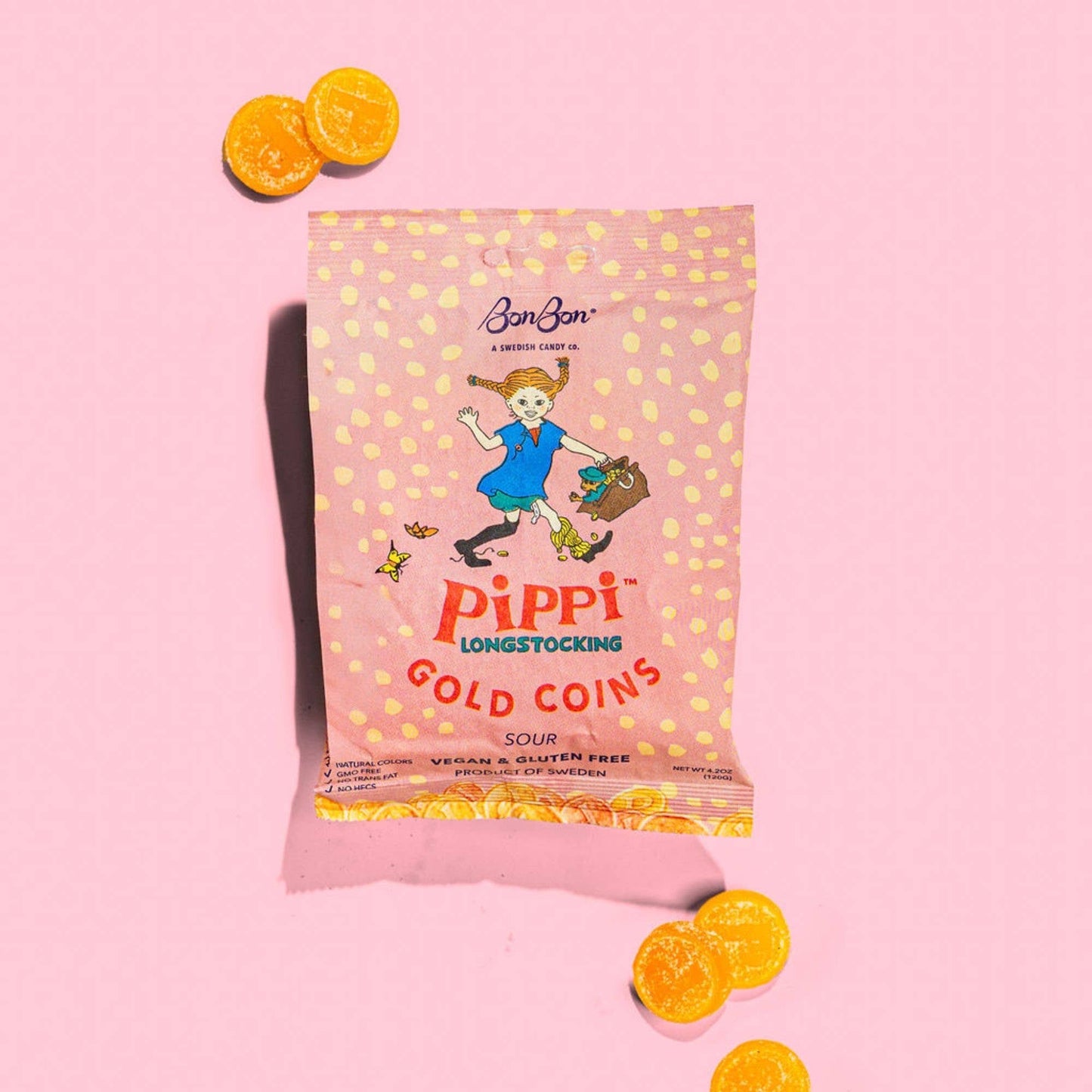BonBon NYC - Pippi Longstocking Gold Coins - Swedish Candy 4.2oz (120g)