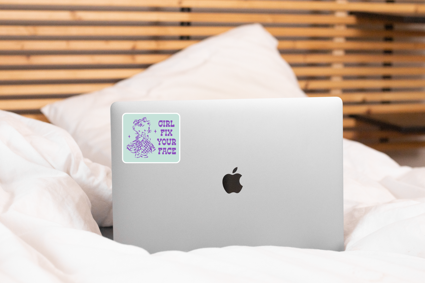 Yarnival - Girl Fix Your Face Sticker