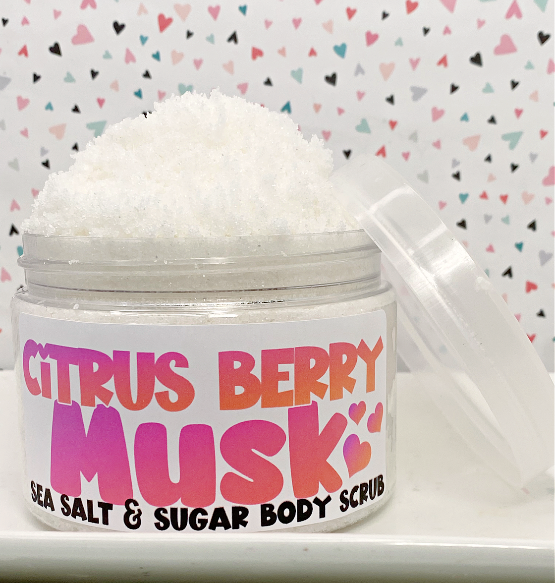 The Little Bubble - ✨NEW✨ Citrus Berry Musk Sea Salt and Sugar Body Scrub