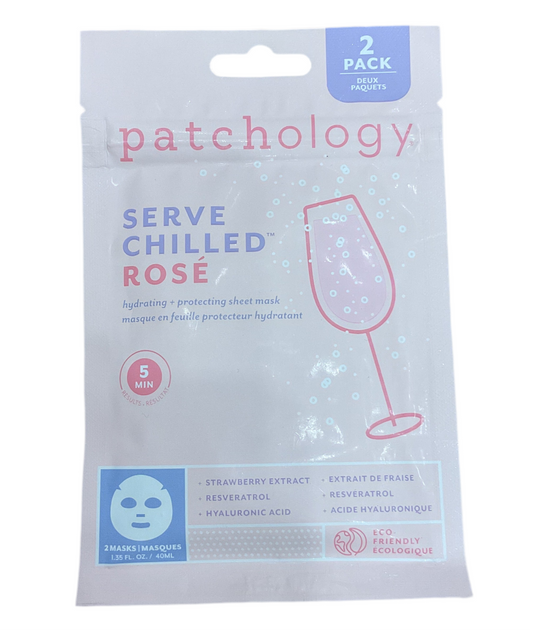 Patchology- Serve Chilled Rosé Sheet Masks- 2 PACK