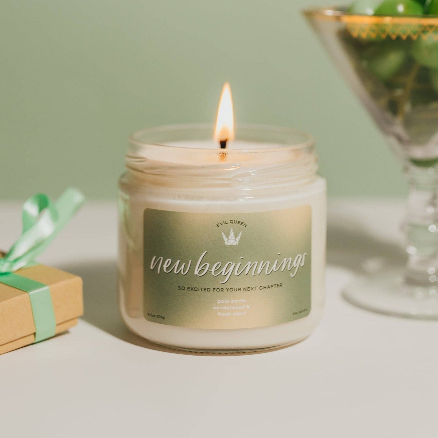 Evil Queen - New Beginnings Candle - Palo Santo & Sandalwood