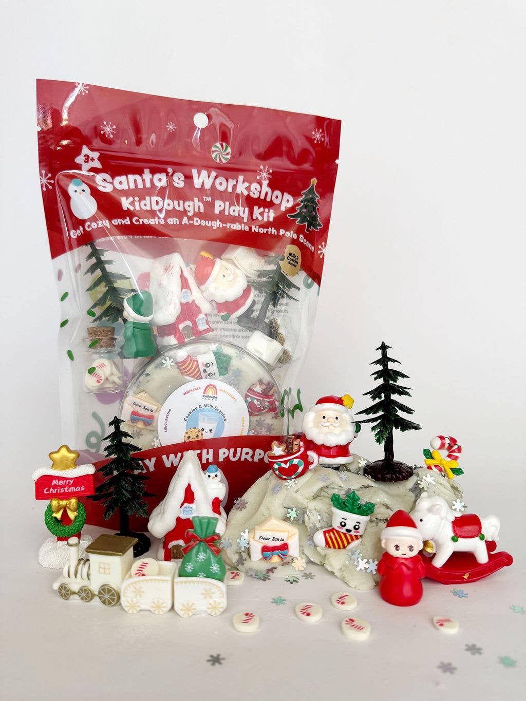 Earth Grown KidDoughs (KidDoughs by EGKD) - Santa's Workshop KidDough Play Kit