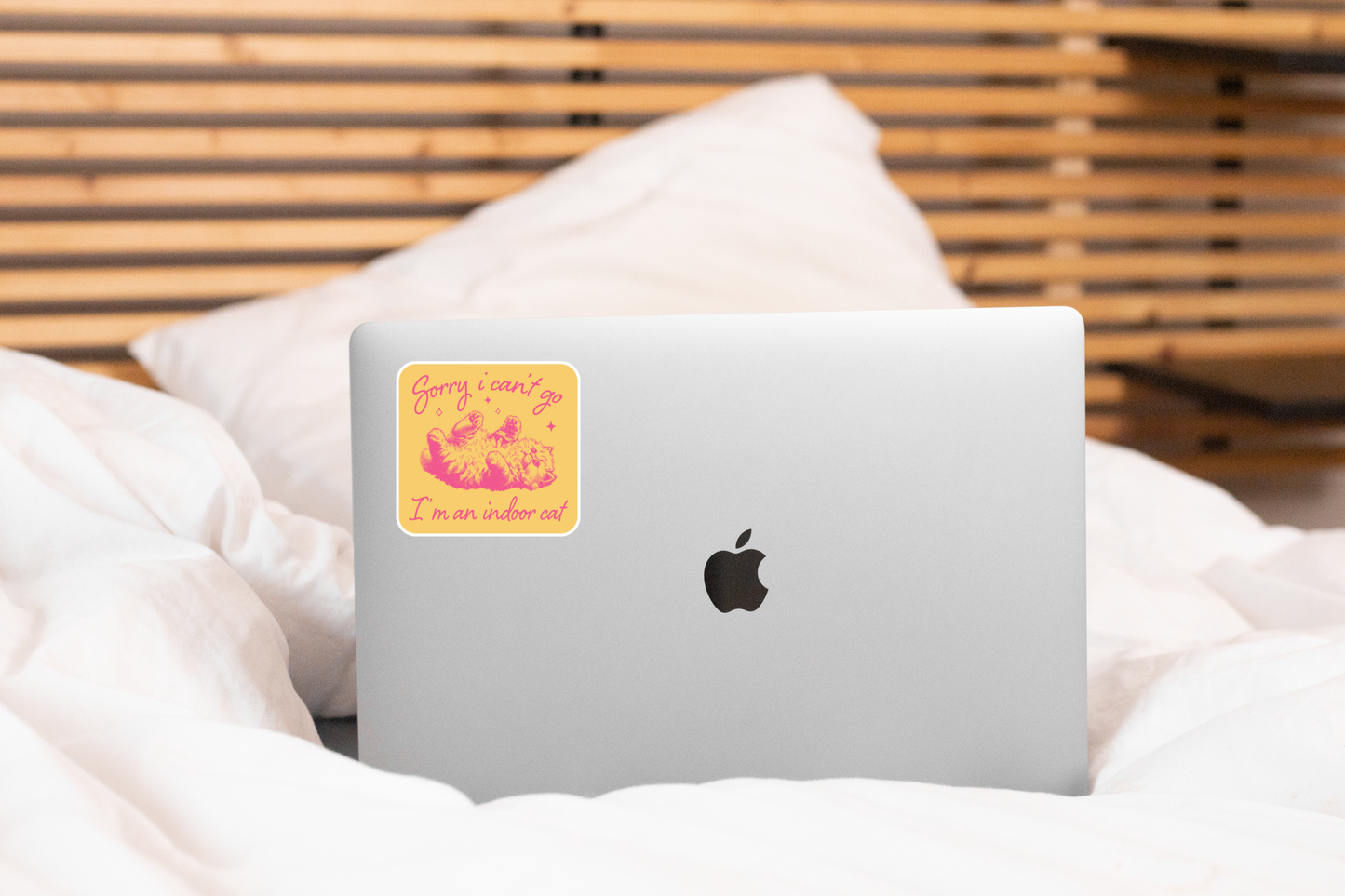 Yarnival - Sorry I Can't Go I'm an Indoor Cat Sticker