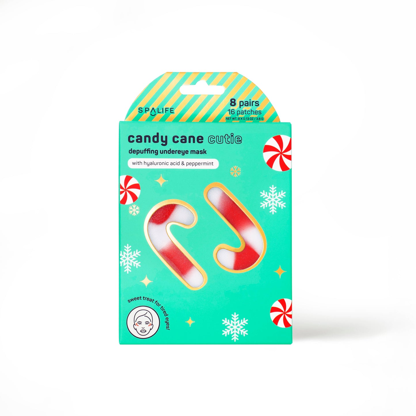 My Spa Life - Christmas Holiday Candy Cane Cutie Depuffing Undereye Masks