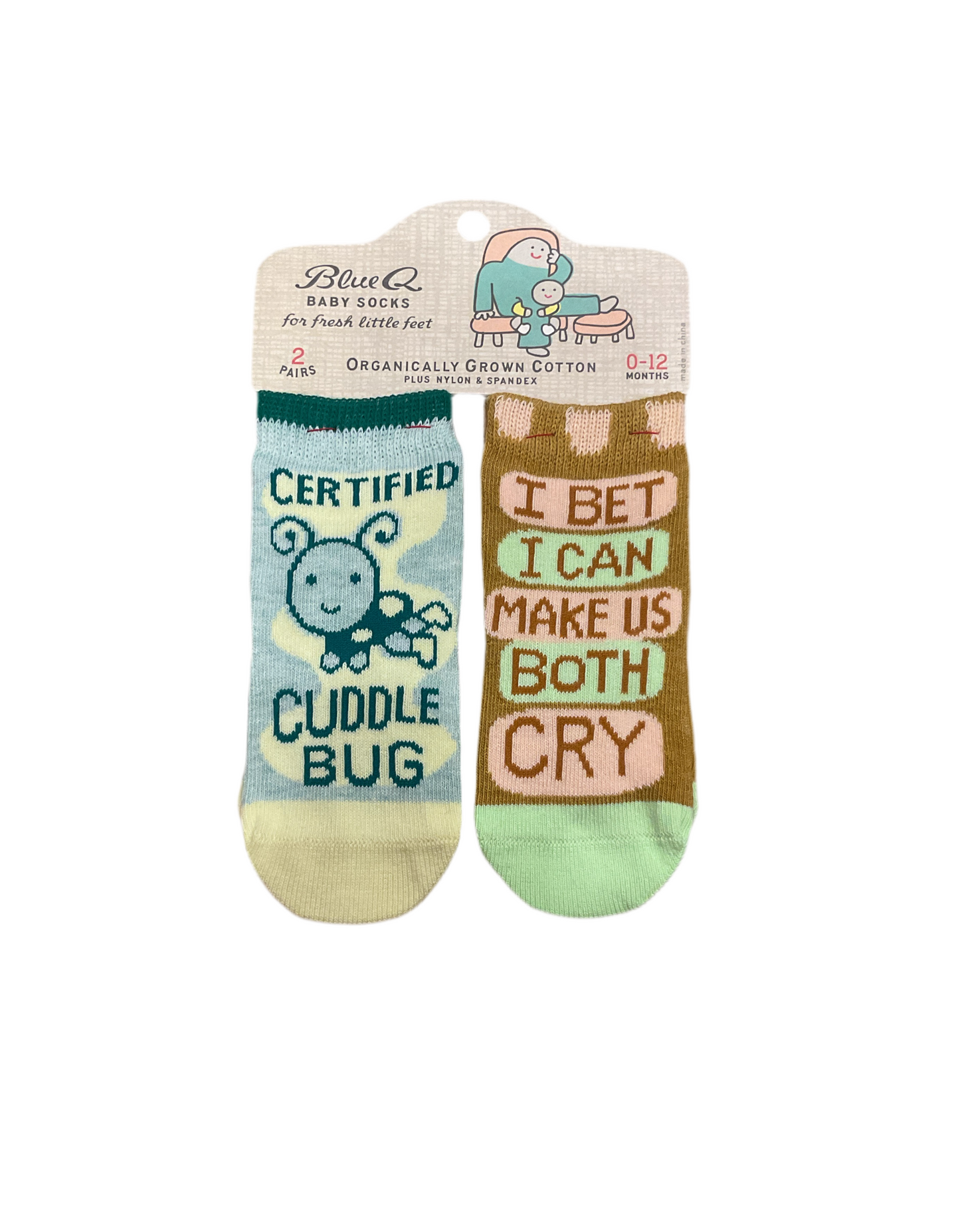 BLUE Q SAVE CUDDLE BUG BABY SOCKS