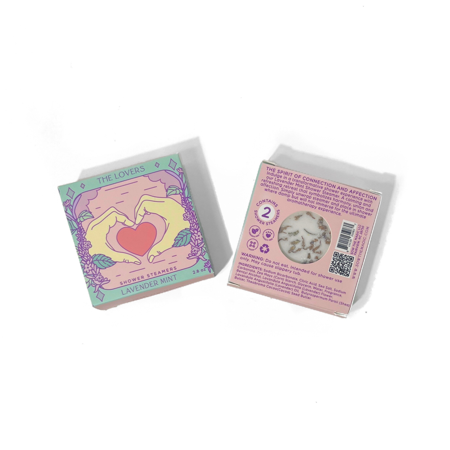 Sow the Magic - The Lovers Shower Steamer Set in Lavender Mint