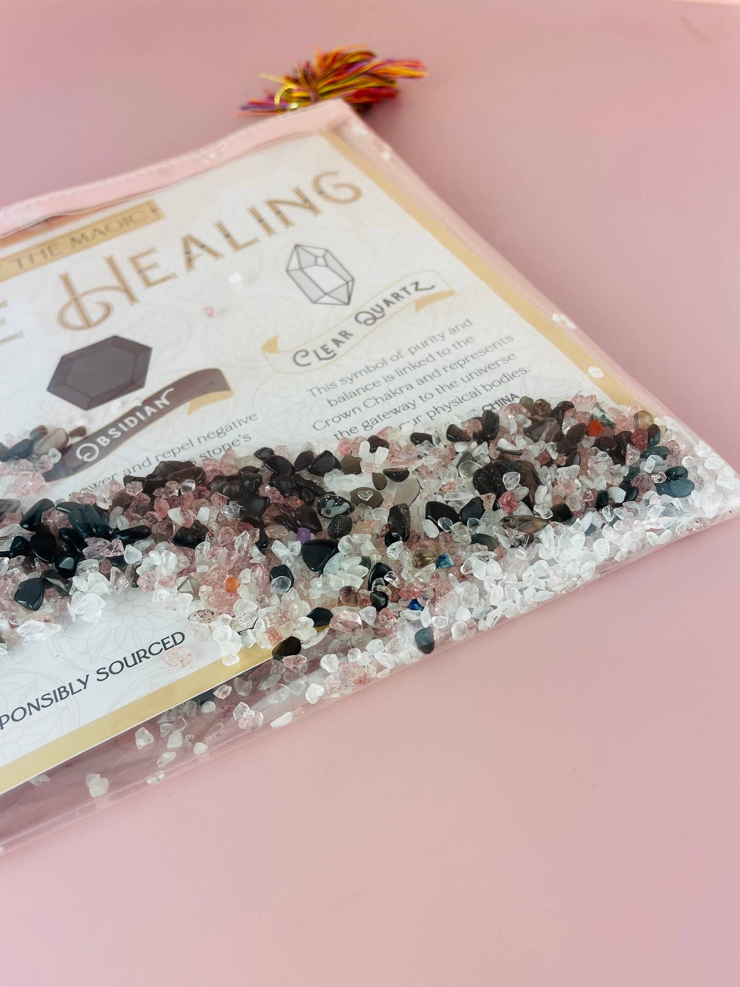 Divine Healing Gemstone Cosmetic Bag