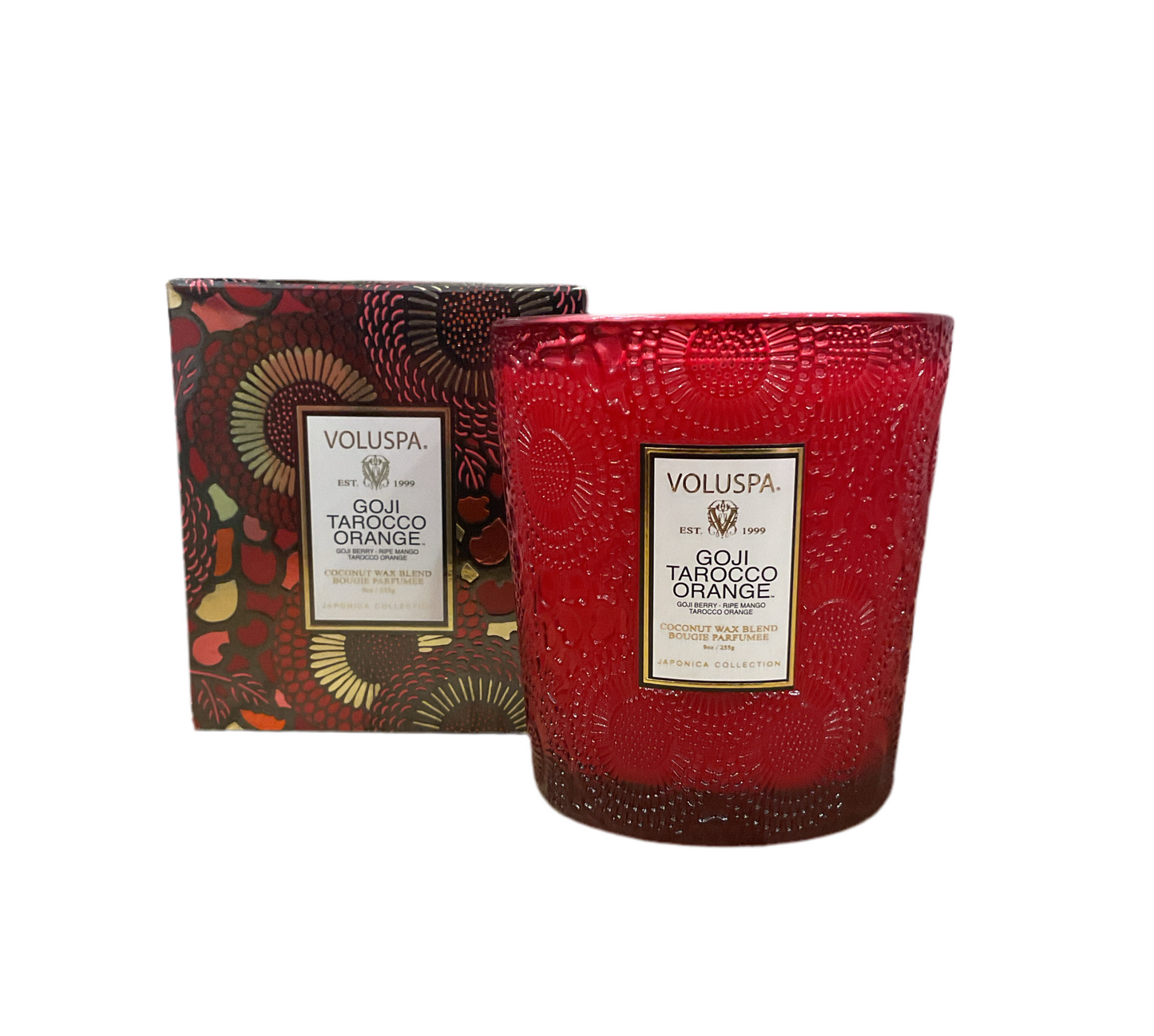 Voluspa goji tarrocco orange 9oz candle