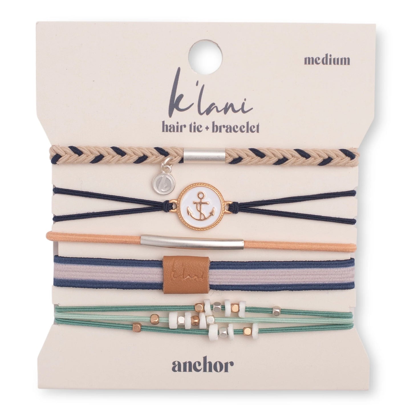 K'lani hair tie + bracelet - Anchor