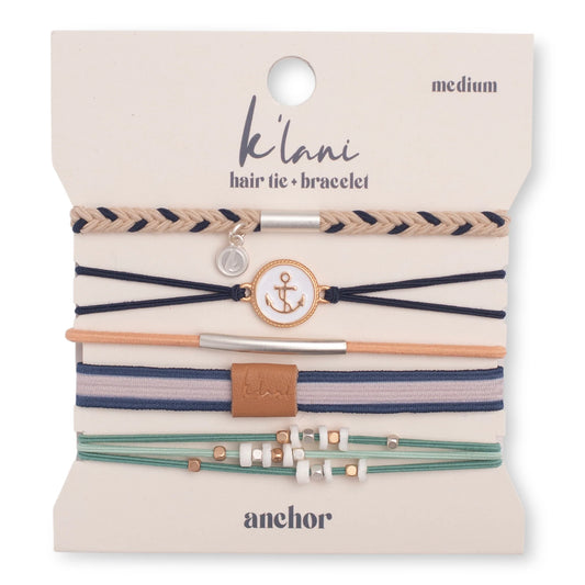 K'lani hair tie + bracelet - Anchor