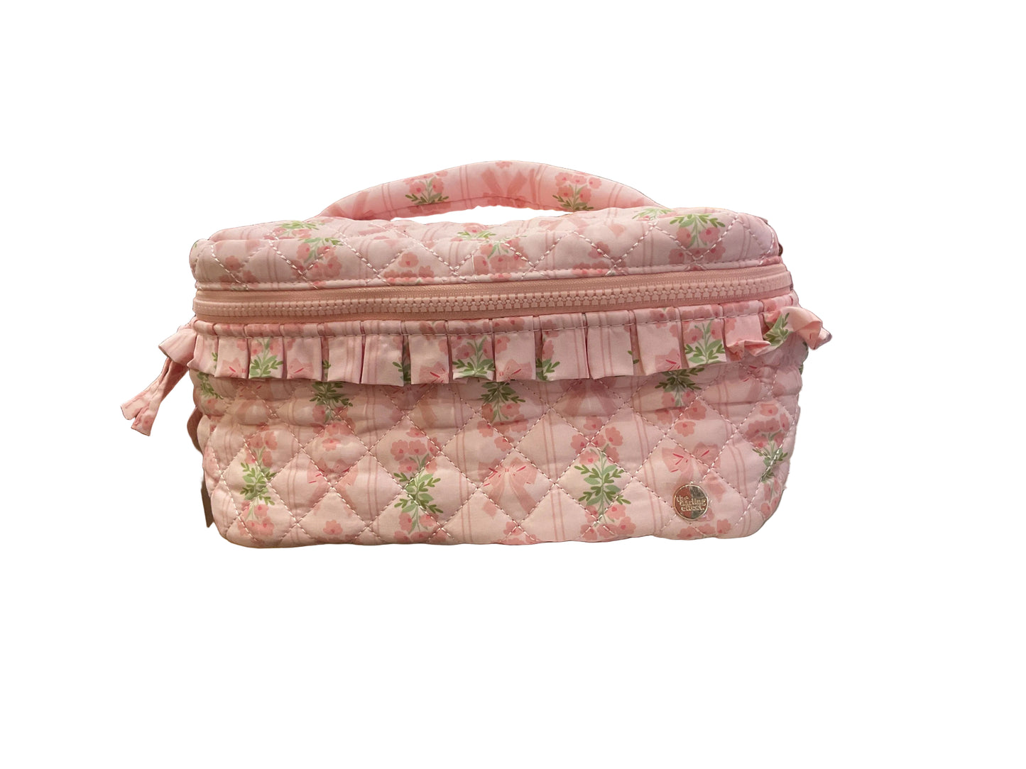 The Darling Effect - Glam & Go Quilted Cosmetic Bag - OH SO FANCY PINK