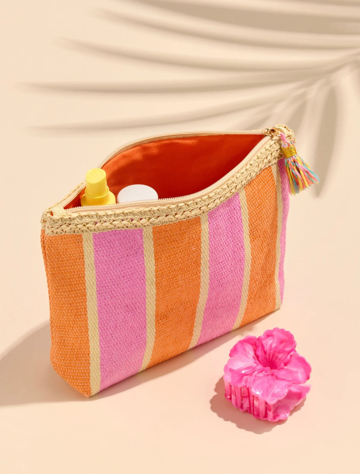 Shiraleah- Capri Zip Pouch Pink