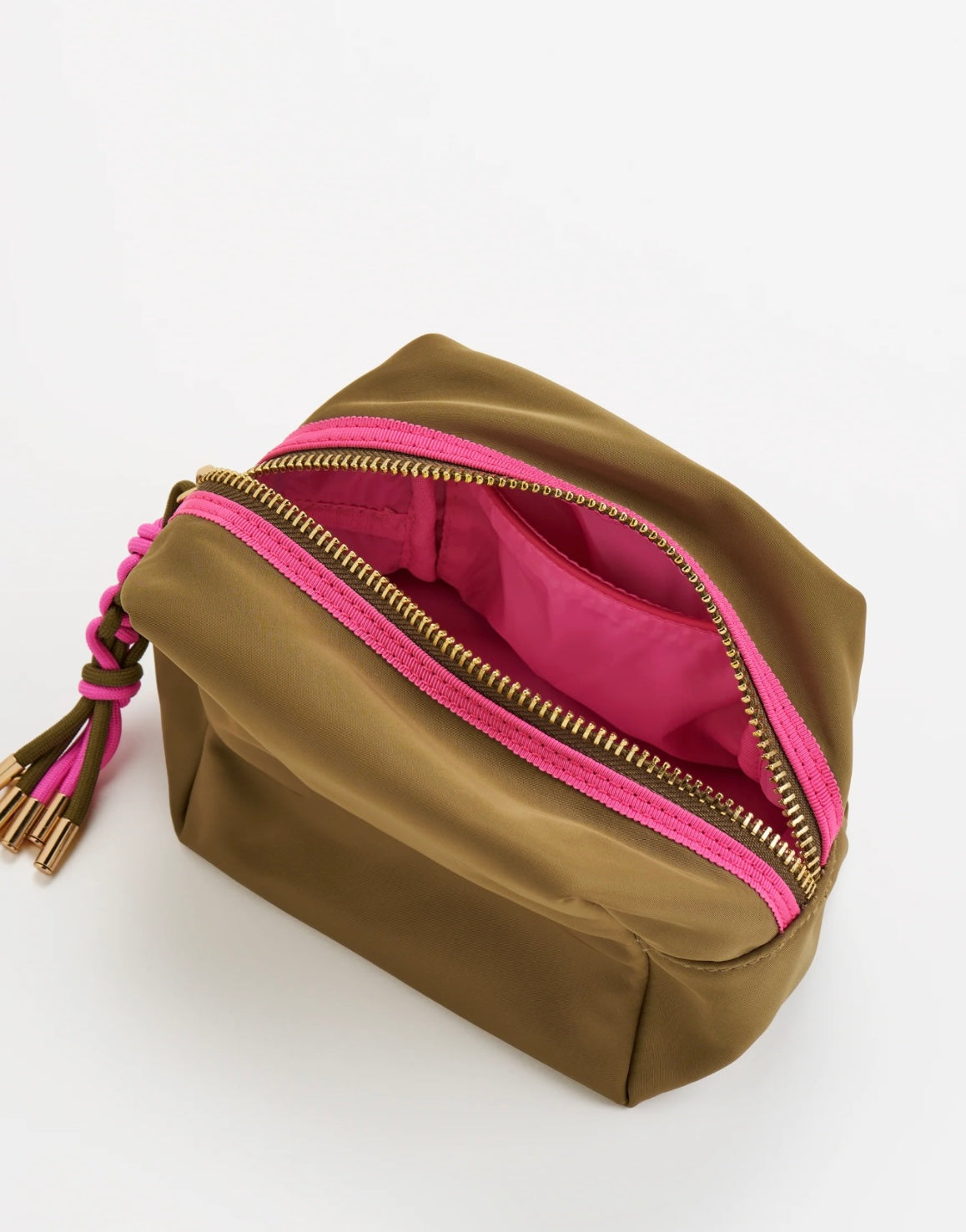 Shiraleah- Jet Small Boxy Zip Pouch- Olive