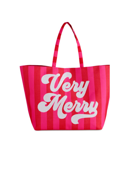 Shiraleah- Very Merry Tote Bag