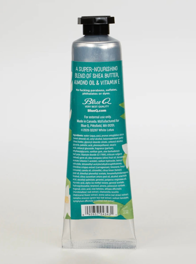 Blue Q- I’m A Delicate Fucking Flower Hand Cream- White Lotus Flower