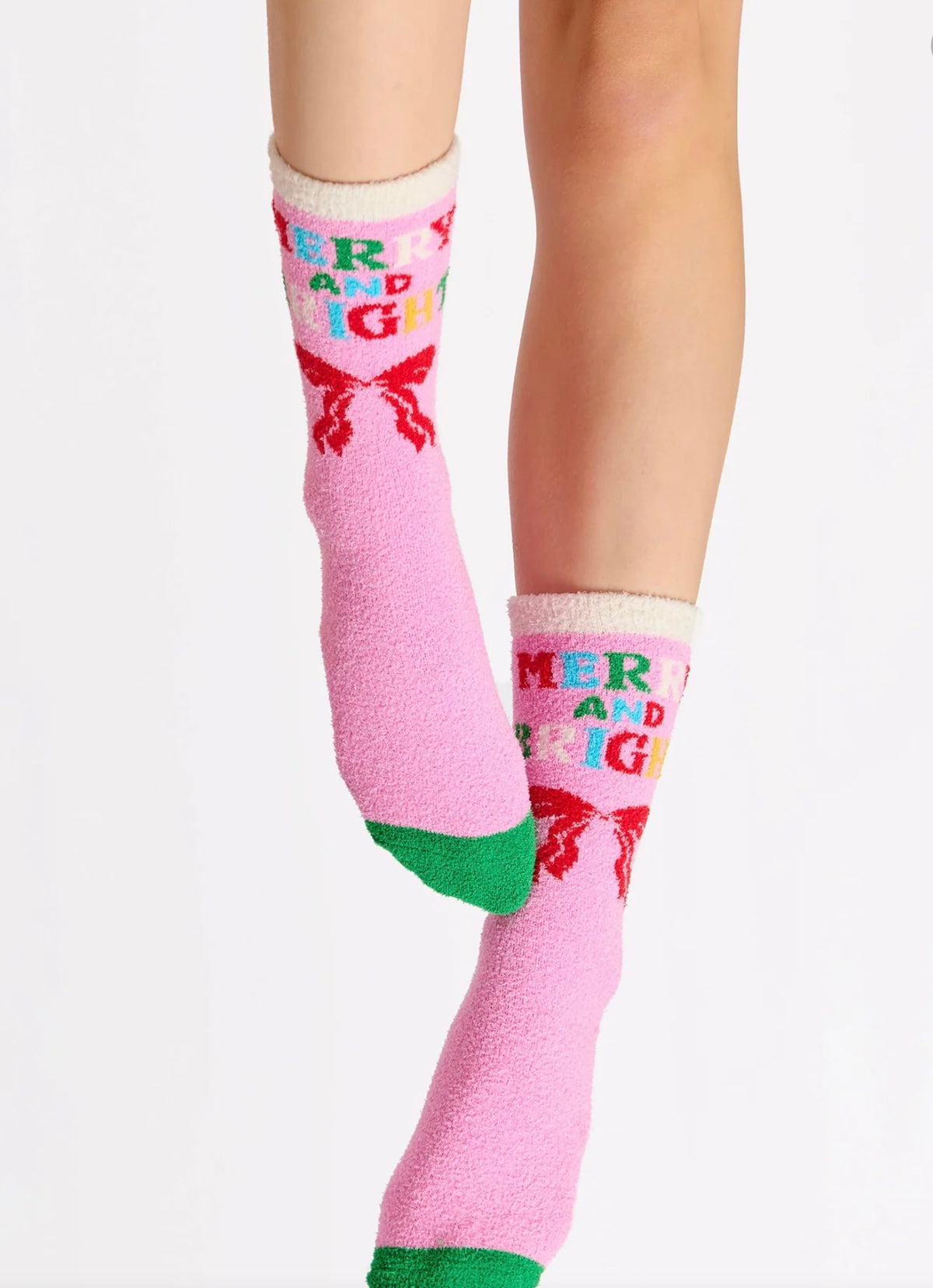 Shiraleah- Merry & Bright Socks- Pink