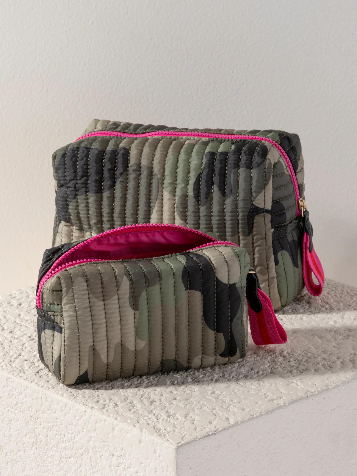 Shiraleah - Ezra Large Boxy Cosmetic Pouch - Camo