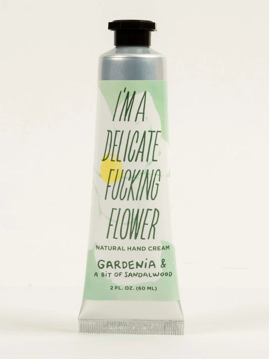 Blue Q - I'm a Delicate Fucking Flower Hand Cream - Gardenia & A Bit Of Sandalwood