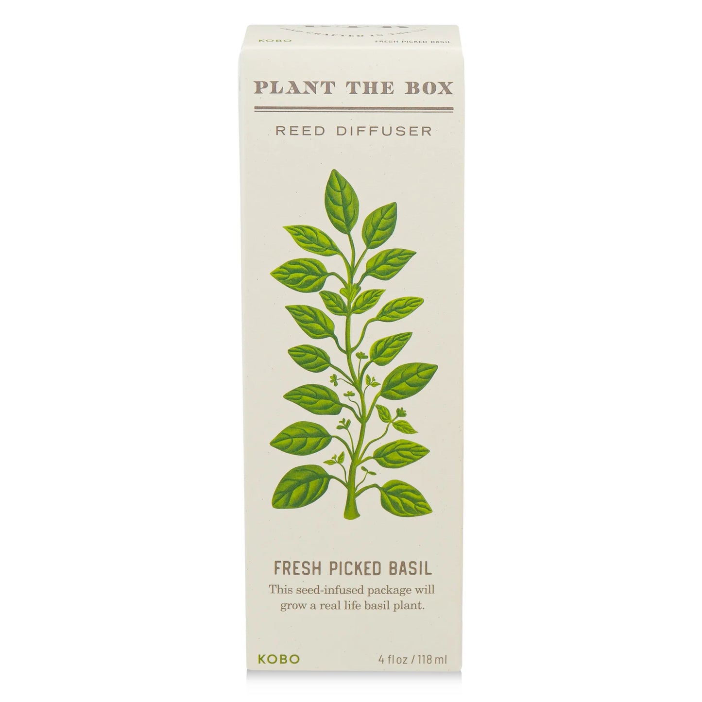 KOBO - Fresh Picked Basil - Plant the Box Diffuser - 4oz