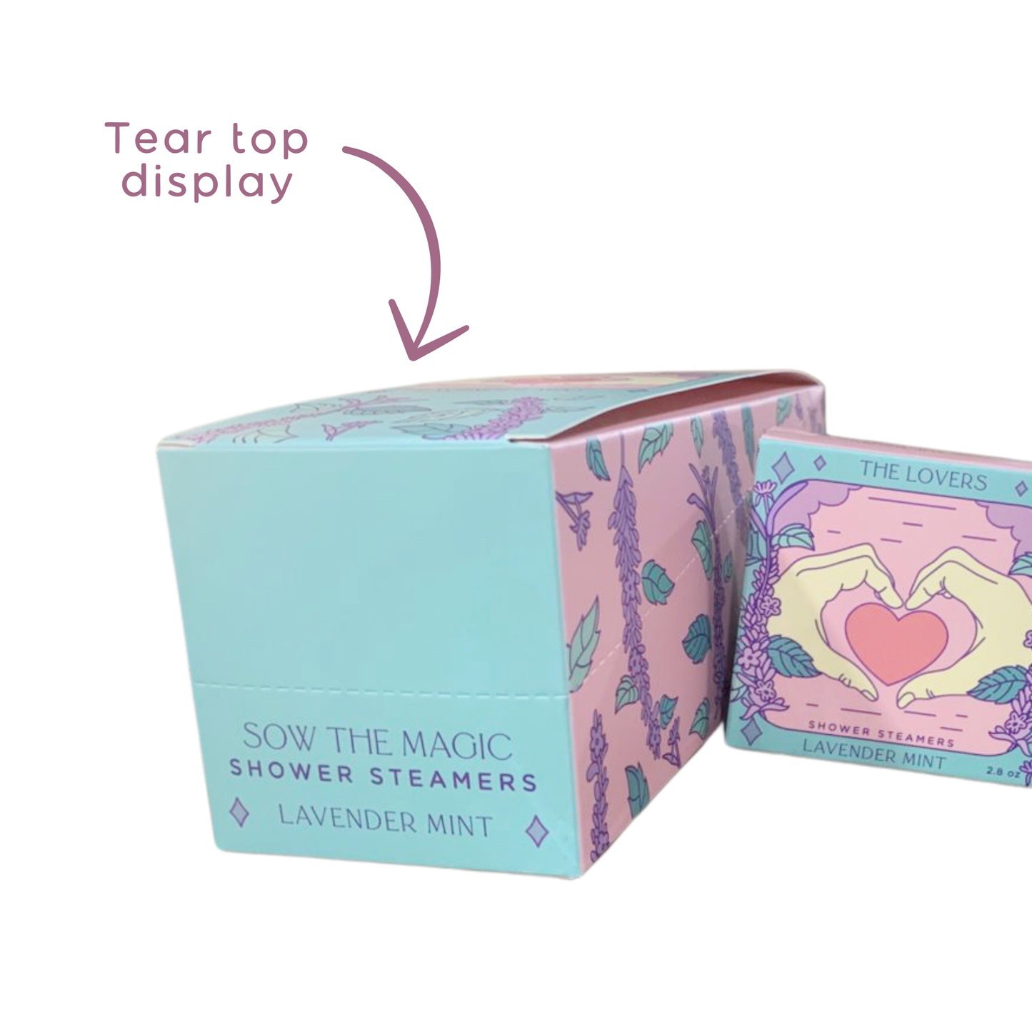 Sow the Magic - The Lovers Shower Steamer Set in Lavender Mint