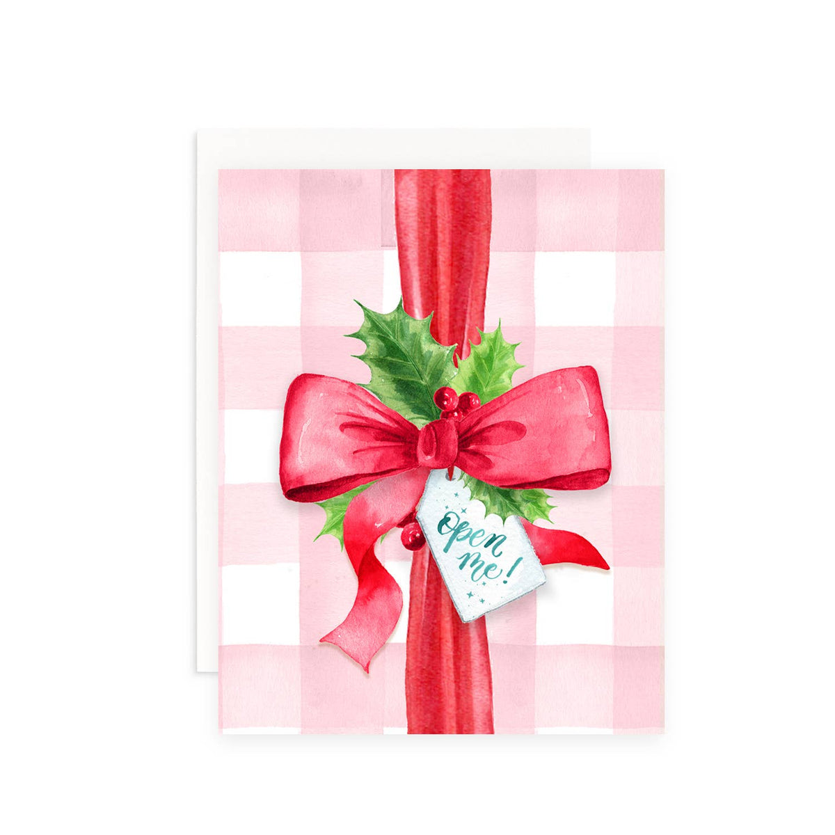 Cami Monet - Wrapped Present Christmas Greeting Card: Single Card