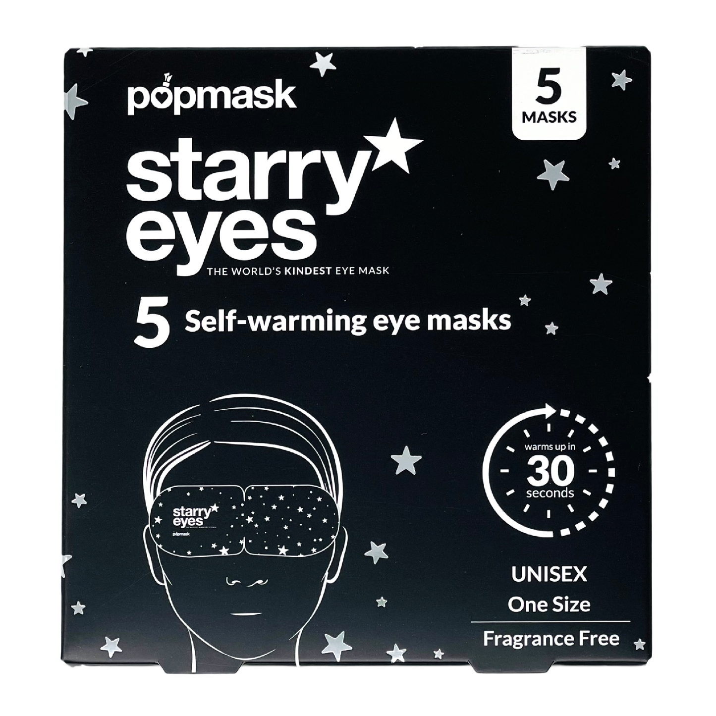Starry Eyes Fragrance-free Self-warming Sleep Masks