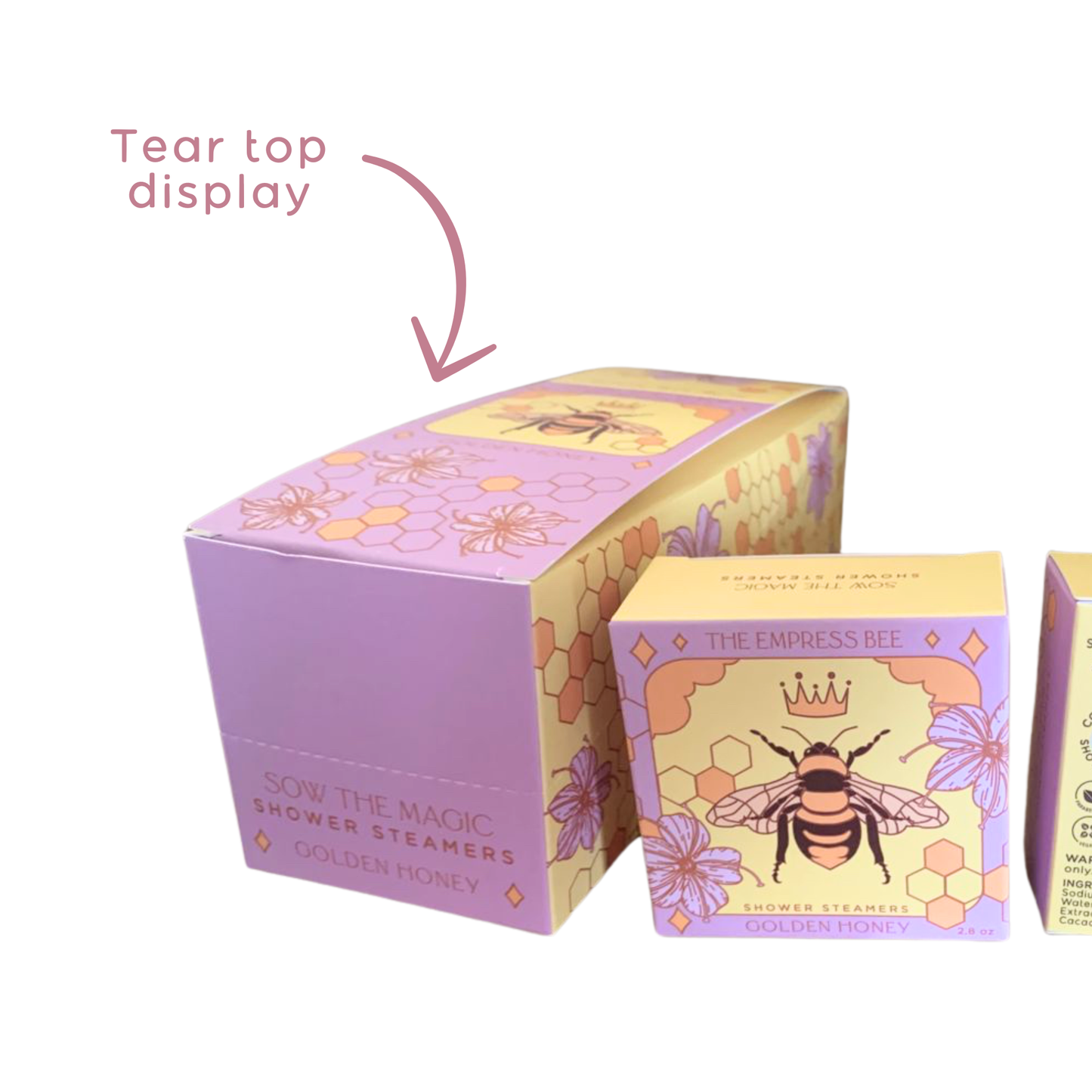 Sow the Magic - The Empress Bee Shower Steamer Set in Golden Honey