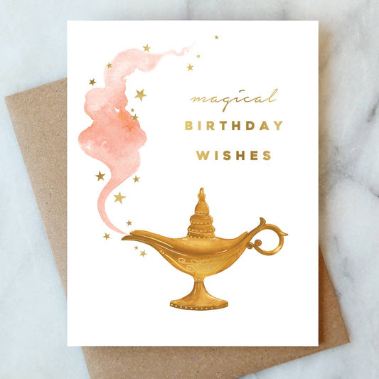 Abigail Jayne Design - Genie Lamp Birthday Greeting Card