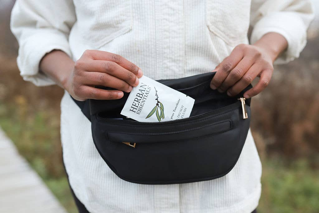 Herban Essentials - Eucalyptus Towelettes - 20 Individual Essential Oil Wipes