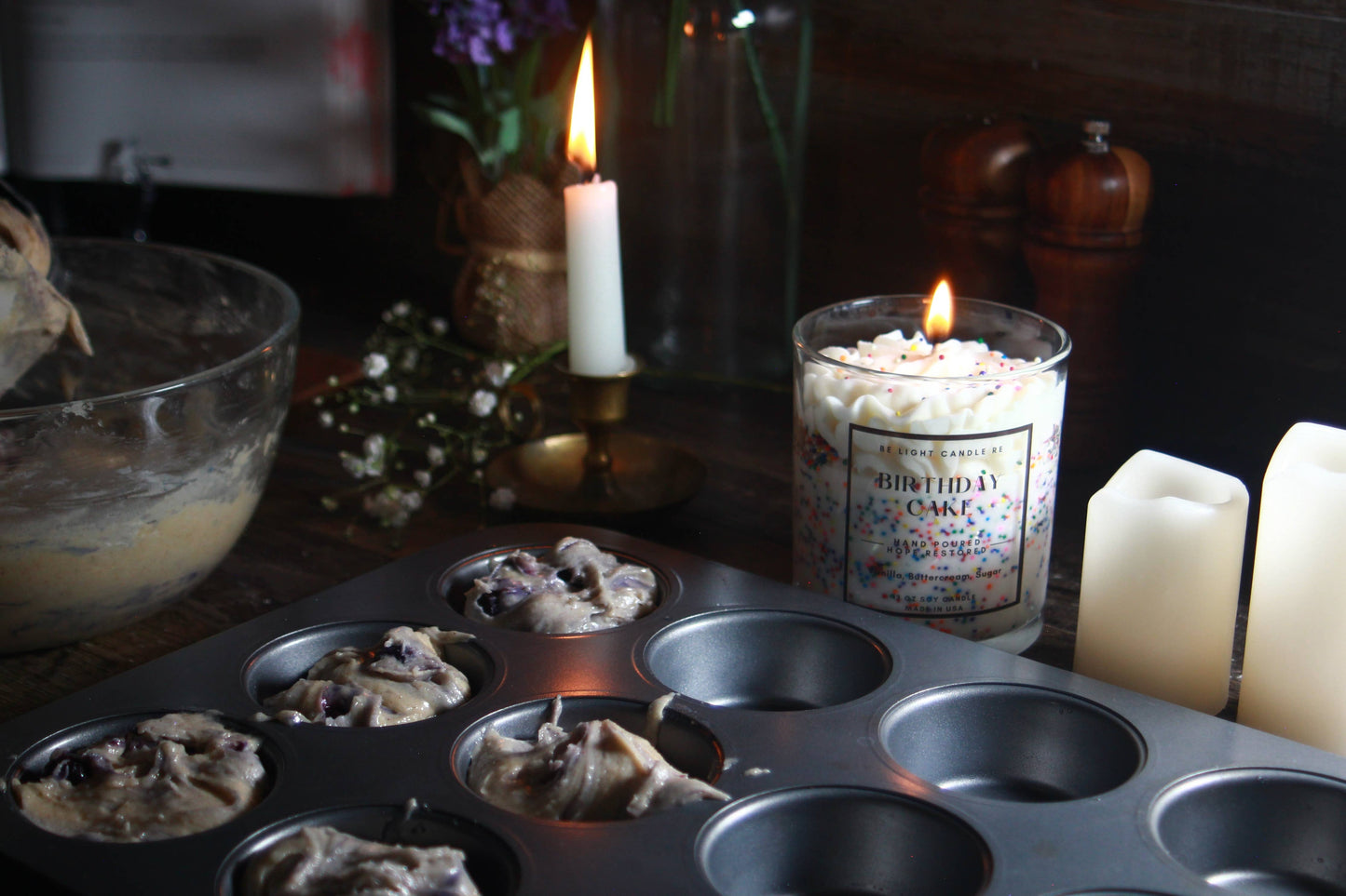 Be Light Candle RE - Birthday Cake, Scented Soy Candle | Most Loved Gift | Friend