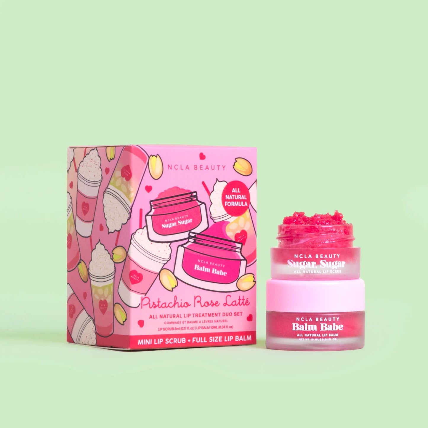 NCLA Beauty - Pistachio Rose Latte Valentine's Day Lip Care Set