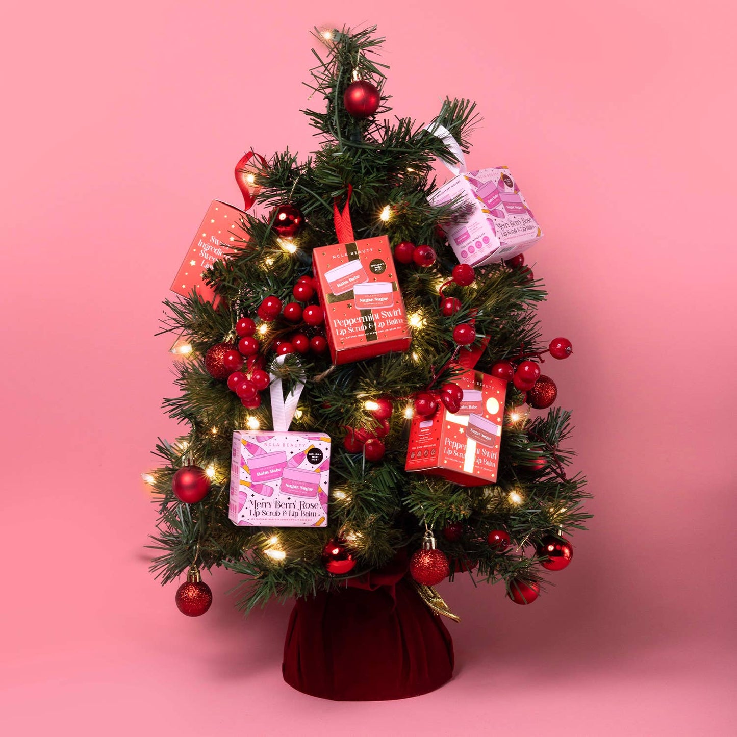 NCLA Beauty - Merry Berry Rose Lip Treatment Holiday Ornament Gift Set