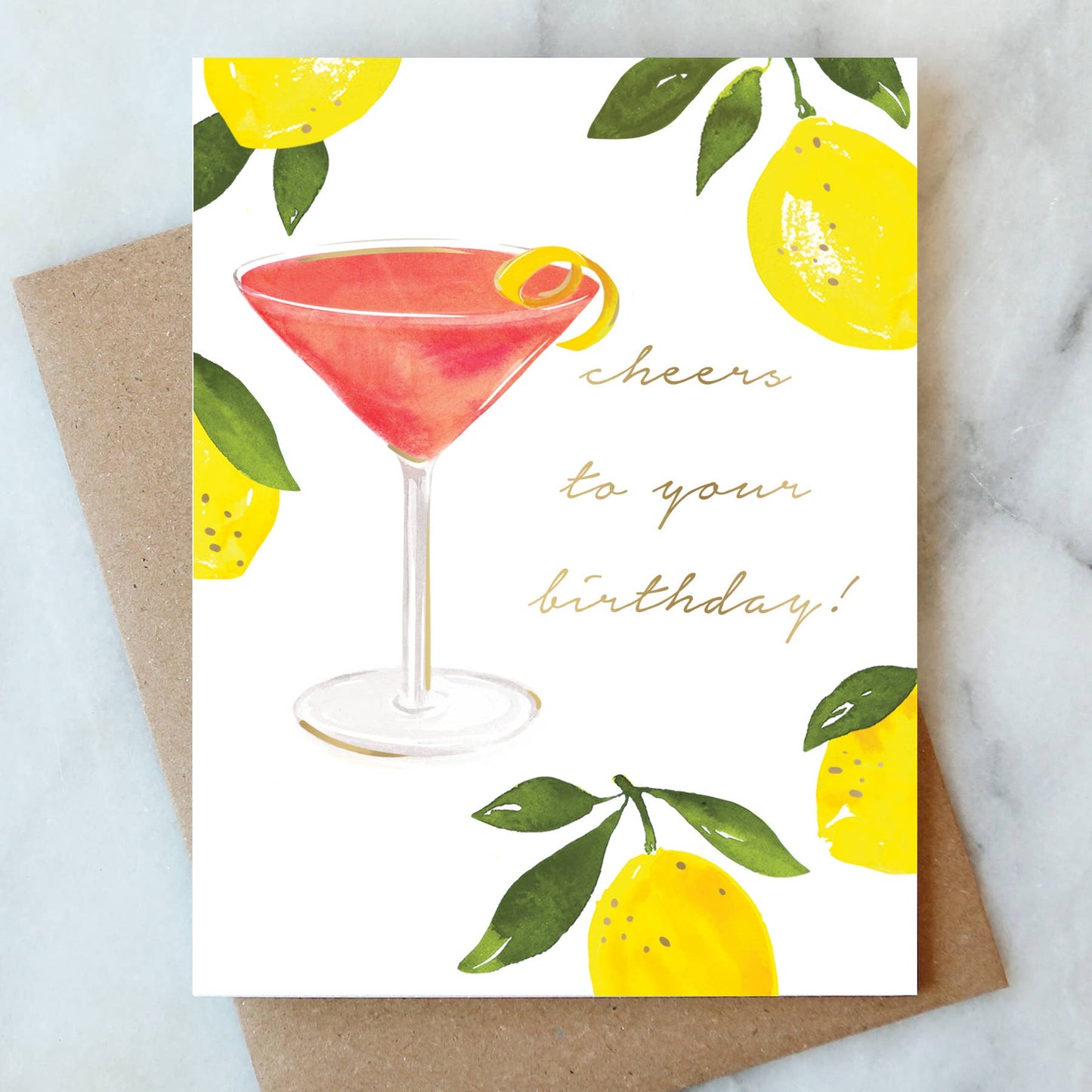 Abigail Jayne Design - Cosmopolitan Birthday Greeting Card | Birthday Card