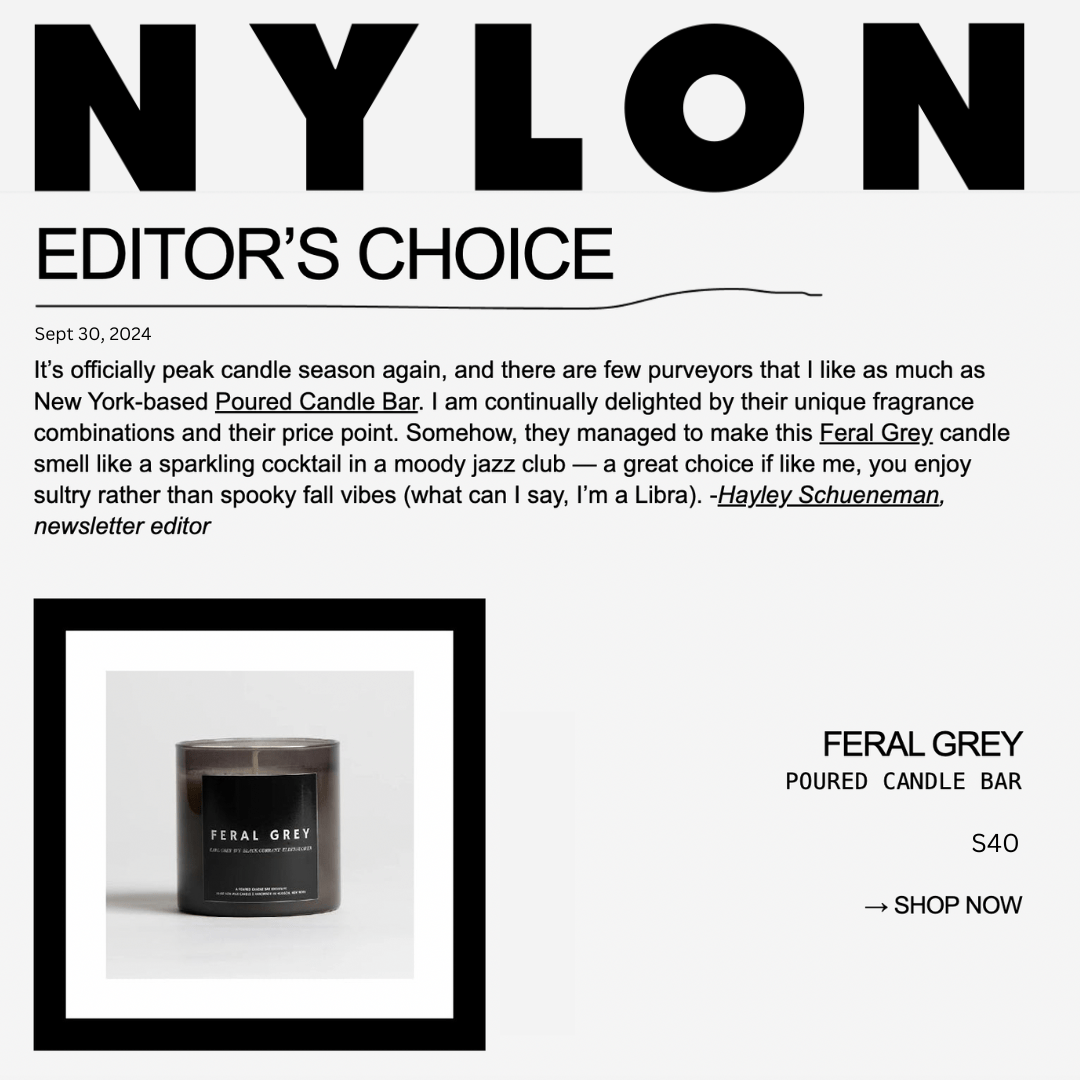 Poured New York - Feral Grey | Poured New York: 10 OZ Soy Wax Candle