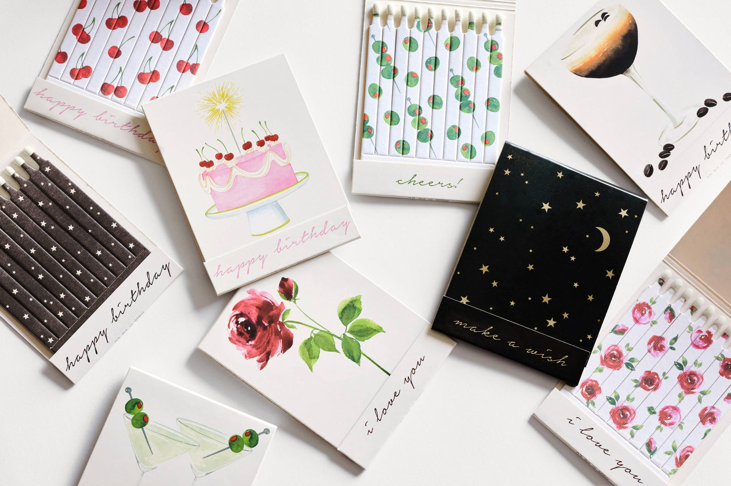 Abigail Jayne Design - Cake Happy Birthday Match Card® | Candle Matches