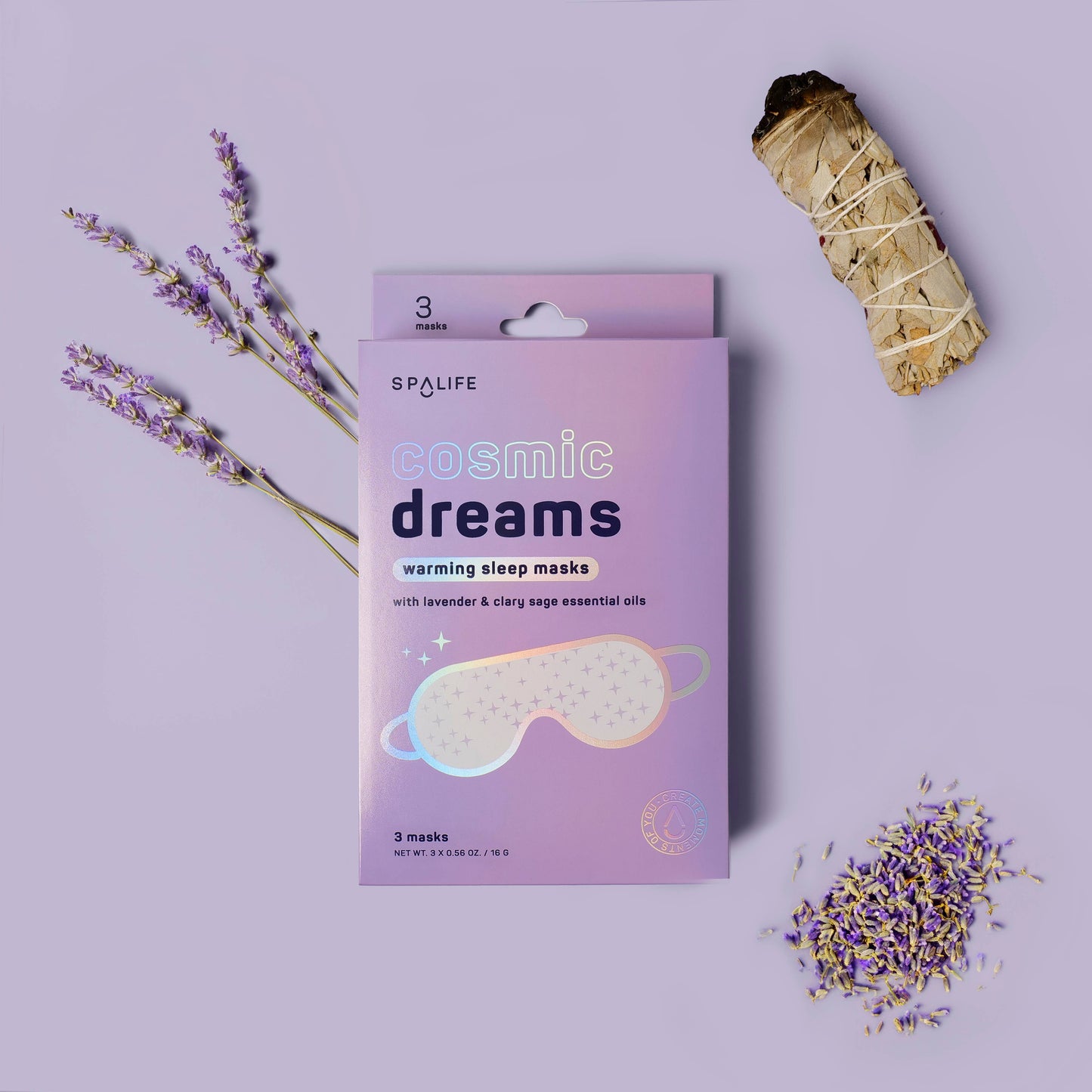 My Spa Life - Cosmic Dreams Warming Sleep Masks, Spa Eye Masks - 3 Pk
