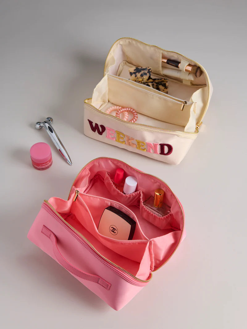 Shiraleah - "Hello Gorgeous" Cosmetic Zip Pouch - Blush
