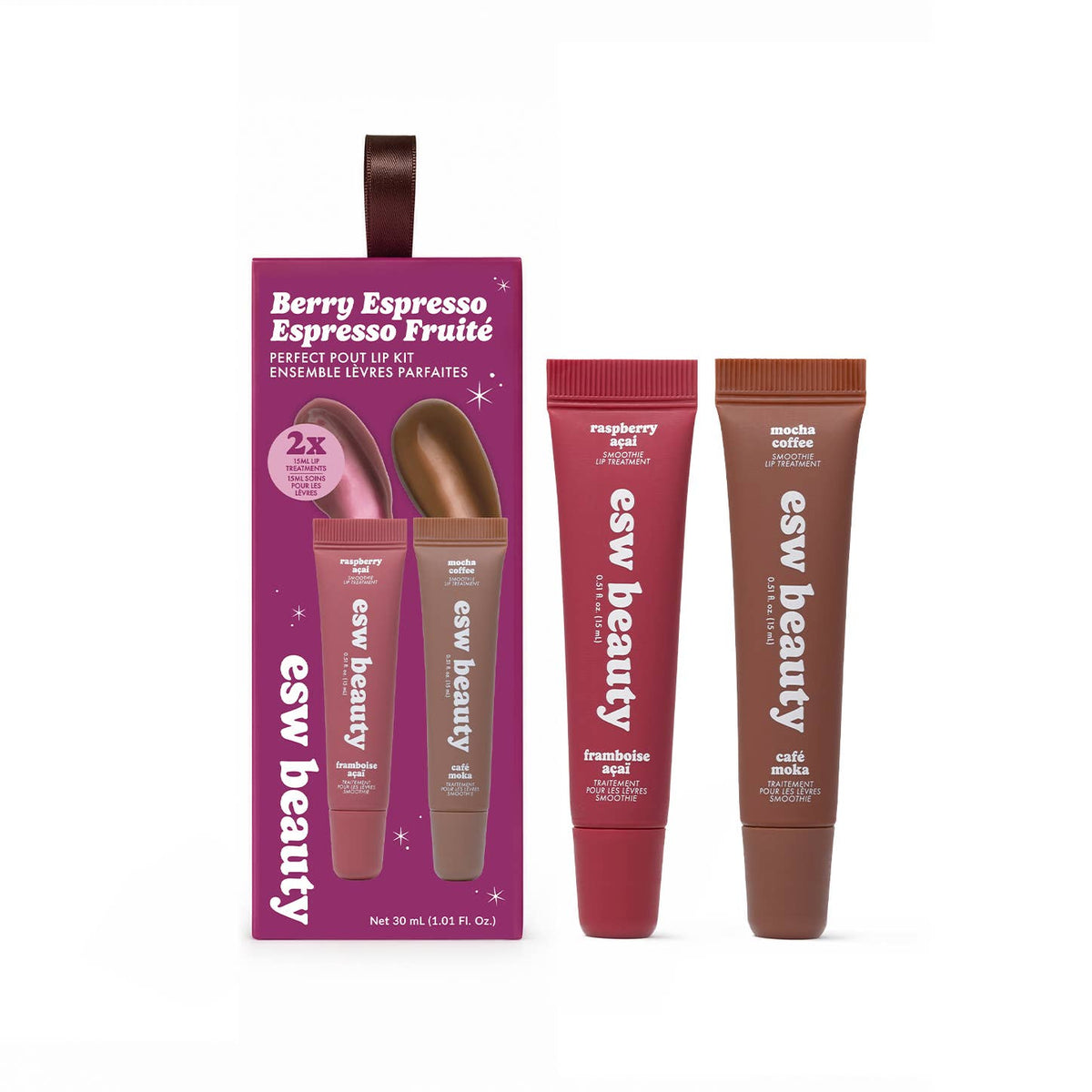 ESW Beauty - Berry Espresso Perfect Pout Lip Kit (2x Lip Treatments)