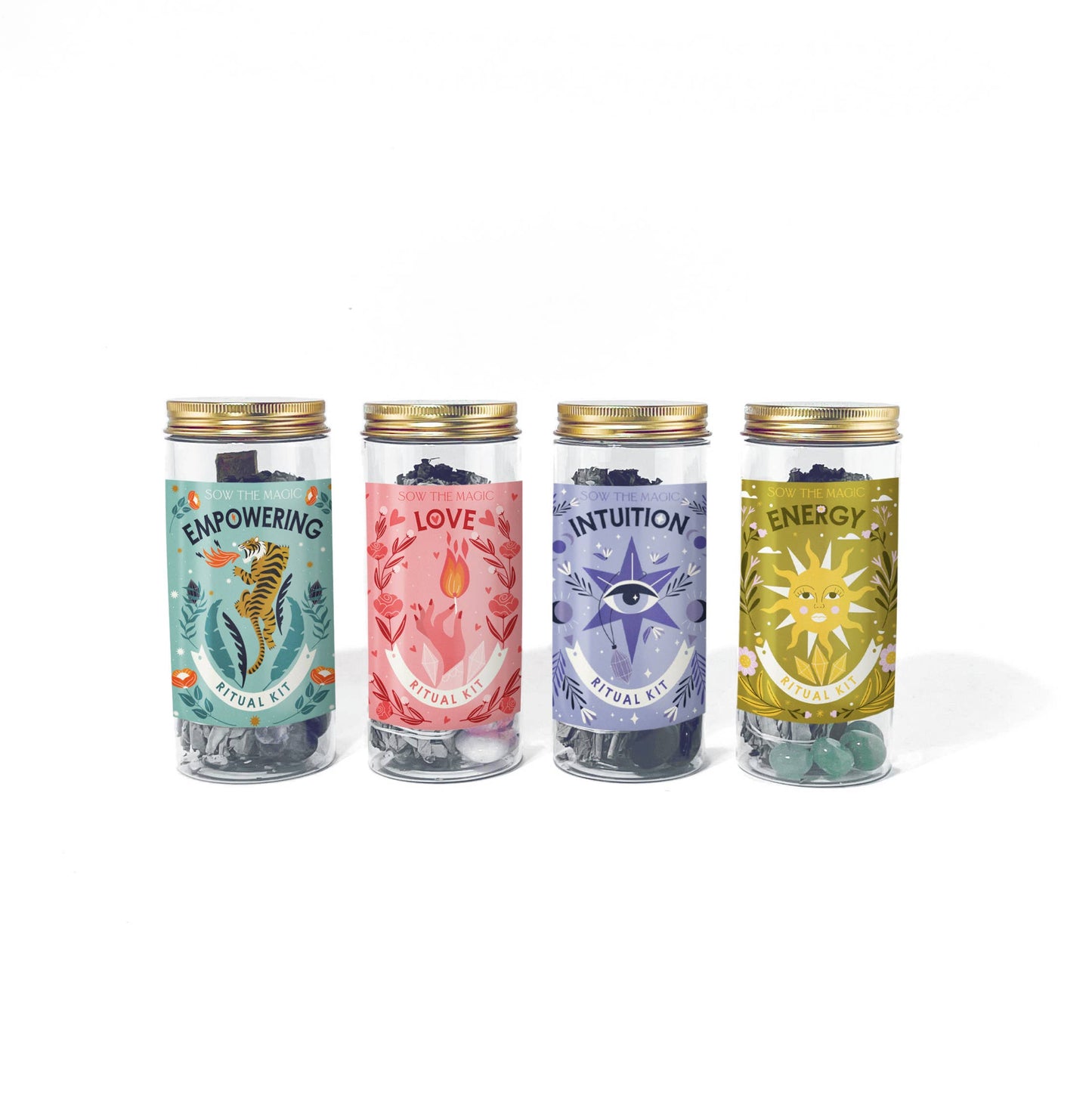 Empowering Ritual Kit with Obsidian, Palo Santo + Sage