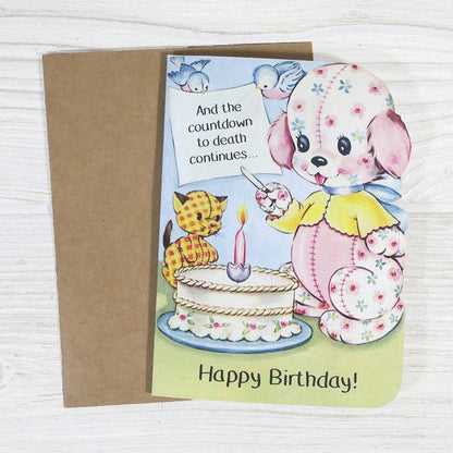 Bad Betty Greeting Co. - And the Countdown to Death Continues - Funny Birthday Card