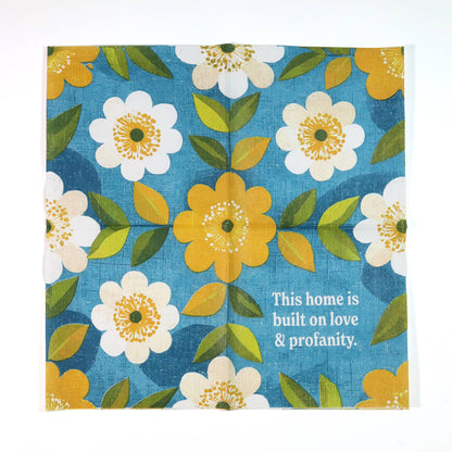 Bad Betty Greeting Co. - This Home Is Built on Love & Profanity - Cocktail Napkins